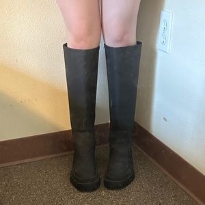 Altered Zara Lug Sole Rubberized Boots - Petite